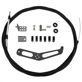 23-0204-bk Rhodes Race Cars Single Parachute Cable And Mounting Kit Black Powderco