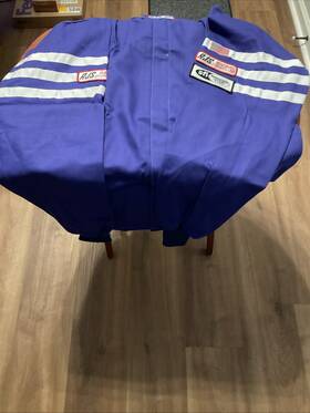 Rjs 200010304 R.j.s. Racing Jacket Sfi-2a/1 Single Layer Blue Size Medium