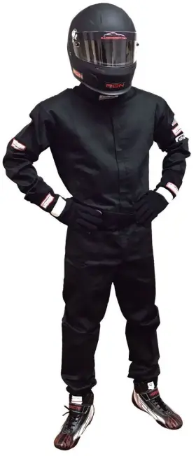 200040124 Rjs Racer 5 Classic 1 Layer Piece Suit Black Kids Size 12