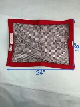 50525-mn-4 Rjs 18 Inch X 24 Mesh Window Net Non-sfi Red