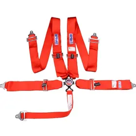 1034104 Rjs Racing Equipment 5-point Cam-lock Harness Red