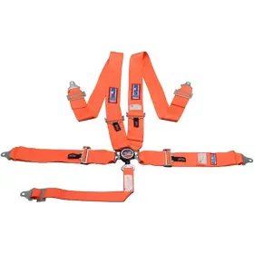 1034105 Rjs Racing Equipment R.j.s. Safety 5-point Cam-lock Harness Orange
