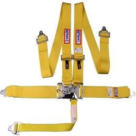 Rjs Racing Equipment 1130206 5-point Latch And Link Harness Yellow