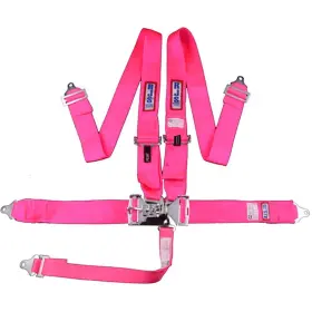 1130210 Rjs Racing Equipment 5-point Latch And Link Harness Hot Pink
