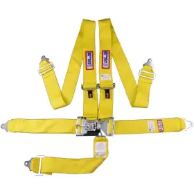 1131006 Rjs Racing Equipment 5-point Latch And Link Harness Yellow