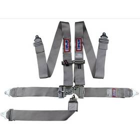Rjs Racing Equipment 1131007 5-point Latch And Link Harness Grey