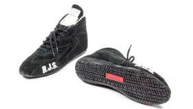 500020154 Rjs Racing Equipment Redline Shoe Mid-top Black Size 8 Sfi-5