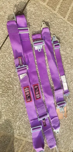 50502-18-06-8 Rjs Racing Equipment Used Sfi 16.1 Latch And Link Roll Bar Mount Harness Purple Expired Date