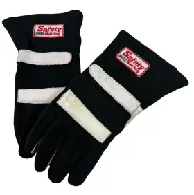 600020106 Rjs Racing Equipment Sfi Spec 3.3/5 Nomex Gloves Black Medium