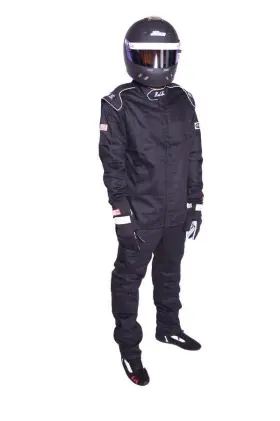 200410107 Rjs Safety Pants Black Xx-large Sfi-1 Fr Cotton