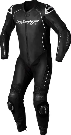 102987whi-46 Rst S1 Ce Leather Suit X-large Black / White