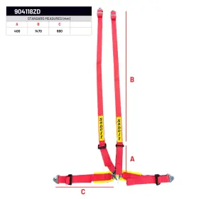 904118zd Sabelt 4-point Harness Final Sale