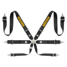 Ccs-632 Sabelt Steel Saloon Gt/rally 3 Inch Fia Racing Harness - Black