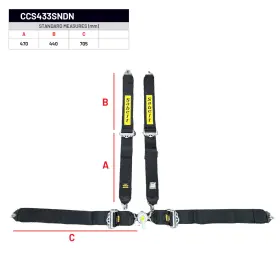 Ccs433sndn Sabelt Aluminum 4-point Black Harness 2024 Expiration - Final Sale Ccs433sndn Sabelt Aluminum 4-point Black Harness 2024 Expiration - Final Sale