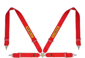 Cfci4118s433su4f-29 Sabelt Steel Saloon 4 Point 3 Inch Pullup Red Harness 2029 Exp. 30% Off - Final Sale