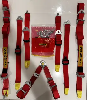 Cfci42100056-30 Sabelt Enduro Silver 2 Harness Red Cfci42100056 - 30 Nib