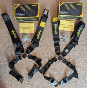 25001 Schroth 20001 Profi Ii Asm Fia Approved 4 Point Race Seat Harness Driver And Passenger