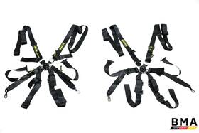 Schroth Sh.014.17-t-6 Porsche 991 911 Gt3rs Flexi 2x2 6 Point Racing Harness Set Of 2 2016