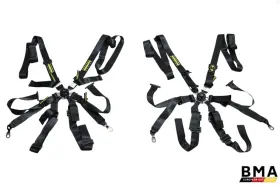 Sh.014.17-t-6 Schroth Porsche 991 911 Gt3rs Flexi 2x2 6 Point Racing Harness Set Of 2 2016