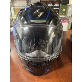 51-274-230-04 Scorpion Motorcycle Helmet Exo 510 Air Frame M Black Blue With Carry Bag