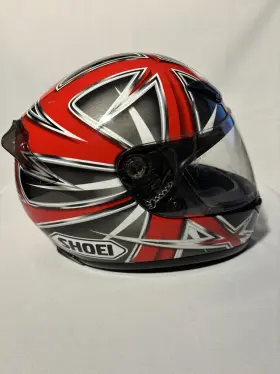 575907 Shoei Full Face Helmet - Red Black And White Size Small