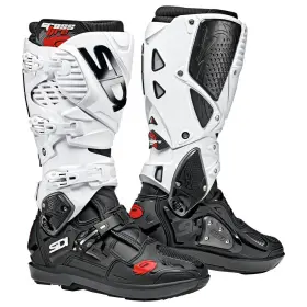 Sid-c3s-bkwh-44 Sidi Crossfire 3 Srs Off Road/ Dirt Bike Boots Size 10 White And Black