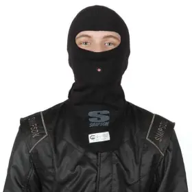 23091k Simpson 090127367582 Racing Pro-fit Headsock - Single Eye Balaclava Black Each
