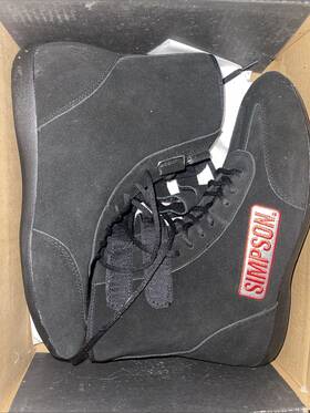 Simpson 090127368862 Driving Mt 110 High Top Racing Shoes Adult Size 11 Black Nib