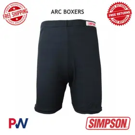 2pkbxrxl Simpson 090127373538 Racing Arc Boxer Sfi 3.3 Carbonx Brief - Black #2pkbxrxl