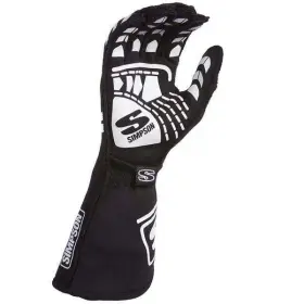 Simpson 090127405352 Racing Egxk Endurance Gloves Sfi 3.3/5 Adult Xl Black Pair
