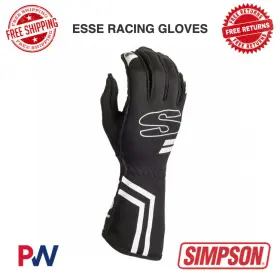 Simpson 090127406359 Racing Esse Gloves X-large - Black #esxk