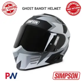 Simpson 090127408223 Motorcycle Ghost Bandit Helmet Large Have Blue Limited Edition #gbdlhave