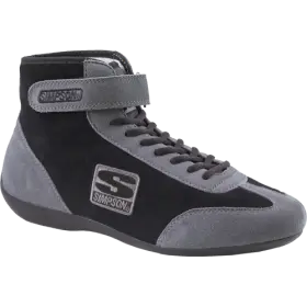 Simpson 090127442029 Racing Mt800bk Mid Top Shoes Size 8 Black