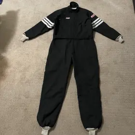 11110 Simpson Vtg Std Fire Race Suit Size Xl Black