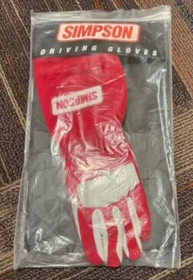 21500 Simpson Talon Nomex Racing Gloves - Red Size Small