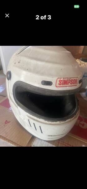 Simpson 2588362 Speedway Shark Racing Helmet Manufactured In October 1996