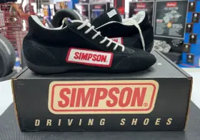 27750b Simpson Lowtop Leather Driving Shoe Youth 7 1/2 Vintage