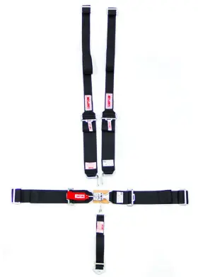29063bkh Simpson 5 Point Sfi 16.1 Hans Series Bolt Harness Set Black Universal