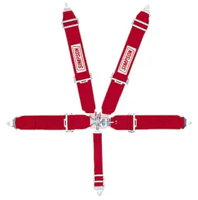 29063r Simpson Racing Red 5 Point Latch And Link Harness With Pull Up Or Down Adjusters