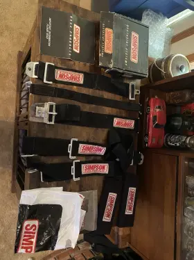 29070 Simpson Vintage Car Racing Restriant System - 5 Point Harness And Pads