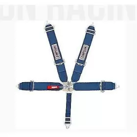 29075bl Simpson High Quality Latch And Link Short Sew 5 Way Sprint Harness Blue