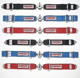 32022r Simpson Aluminum Camlock Lap Belts Clip In Floor Mount Red Harness