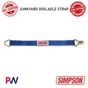 35015bj Simpson Racing Junkyard Dog Axle Strap - Black #35015bj