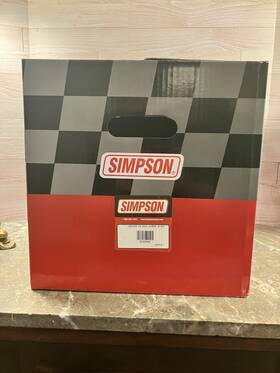 Simpson 6320042 Racing Crusier Fr 2015 X-large Black Open Face Helmet. New