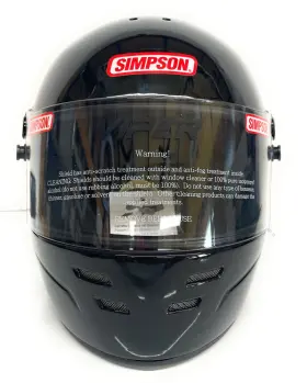 7100022 Simpson Viper 2020 Full Face Racing Helmet Black Size Medium