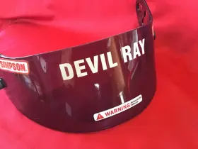 84301 Simpson Nos Racing Devil Ray Helmet Shield Dark Smoke Sprint Dirt Modified