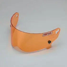 88204a Simpson Replacement Racing Voyager Helmet Series Shield Amber Anti Fog Coating