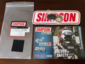 910-72016 Simpson Sfi D-ring Helmet Anchor Kit - Brand New