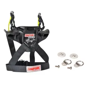 9100949-xs Simpson Hybrid Sport Head And Neck Restraint Xs With Install Kit