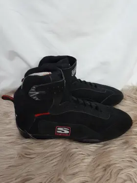 Ad010bk Simpson Racing Adrenaline High Top Driving Shoes Adult 10.5 Black